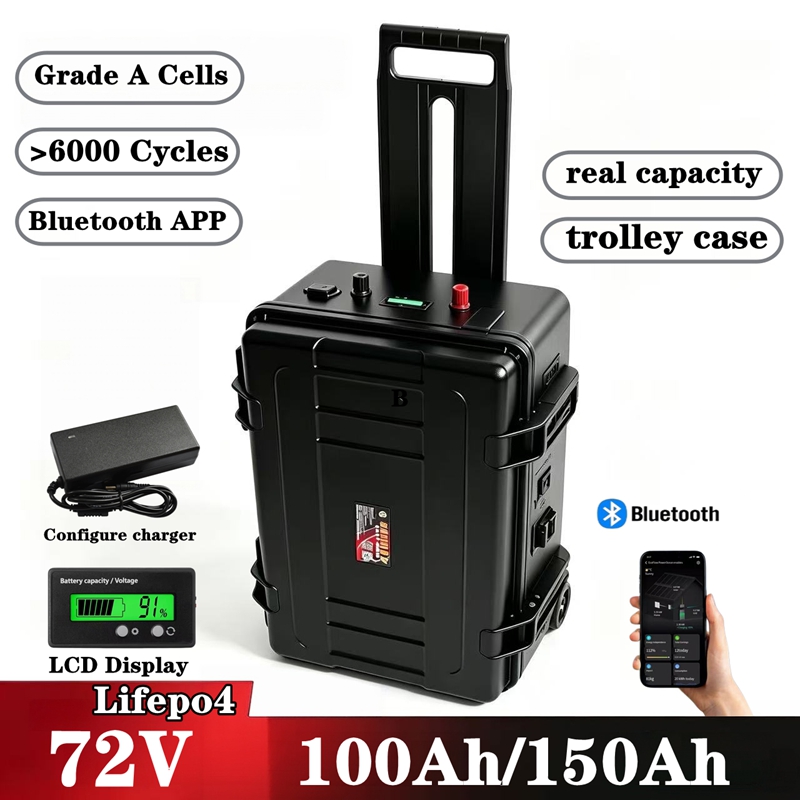 72V防水リチウム鉄リン酸バッテリーパック 150Ah/10 - Lifepo4 72V 100Ah Battery Pack Ev のレビューと価格